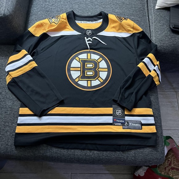 Fanatics Other - Boston Bruins Jersey Sweater Mens 4XL Black Gold NHL Hockey Fanatics Breakaway
